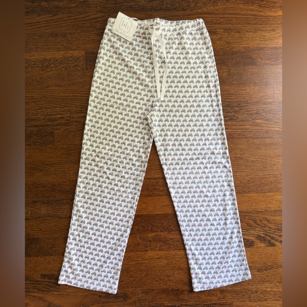 NWT Lila & Hayes Tractor Print PJ Pants size 8